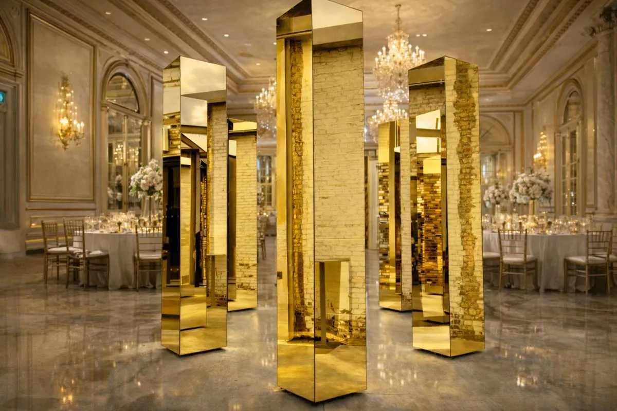 Gold Mirror Totems rentals in South Florida