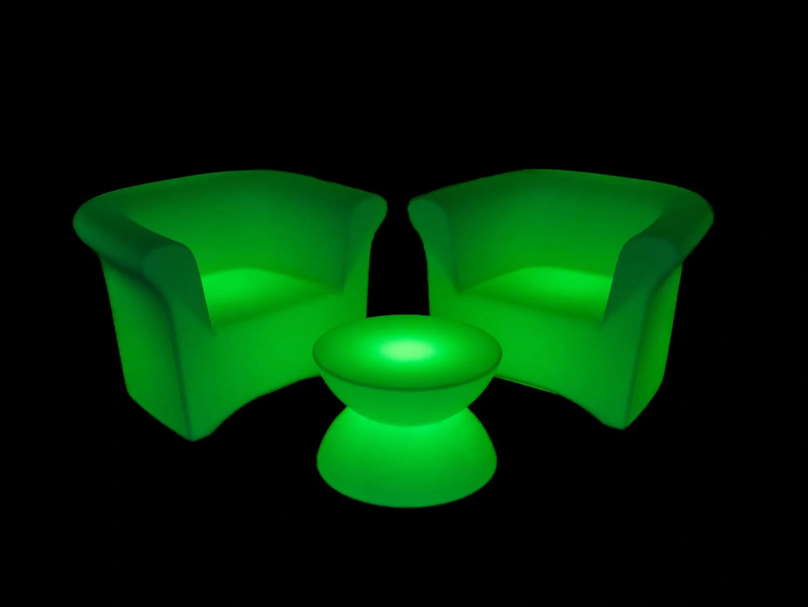 Small Talk Lounge — LED glow furniture setup by Glow Lounge Rentals