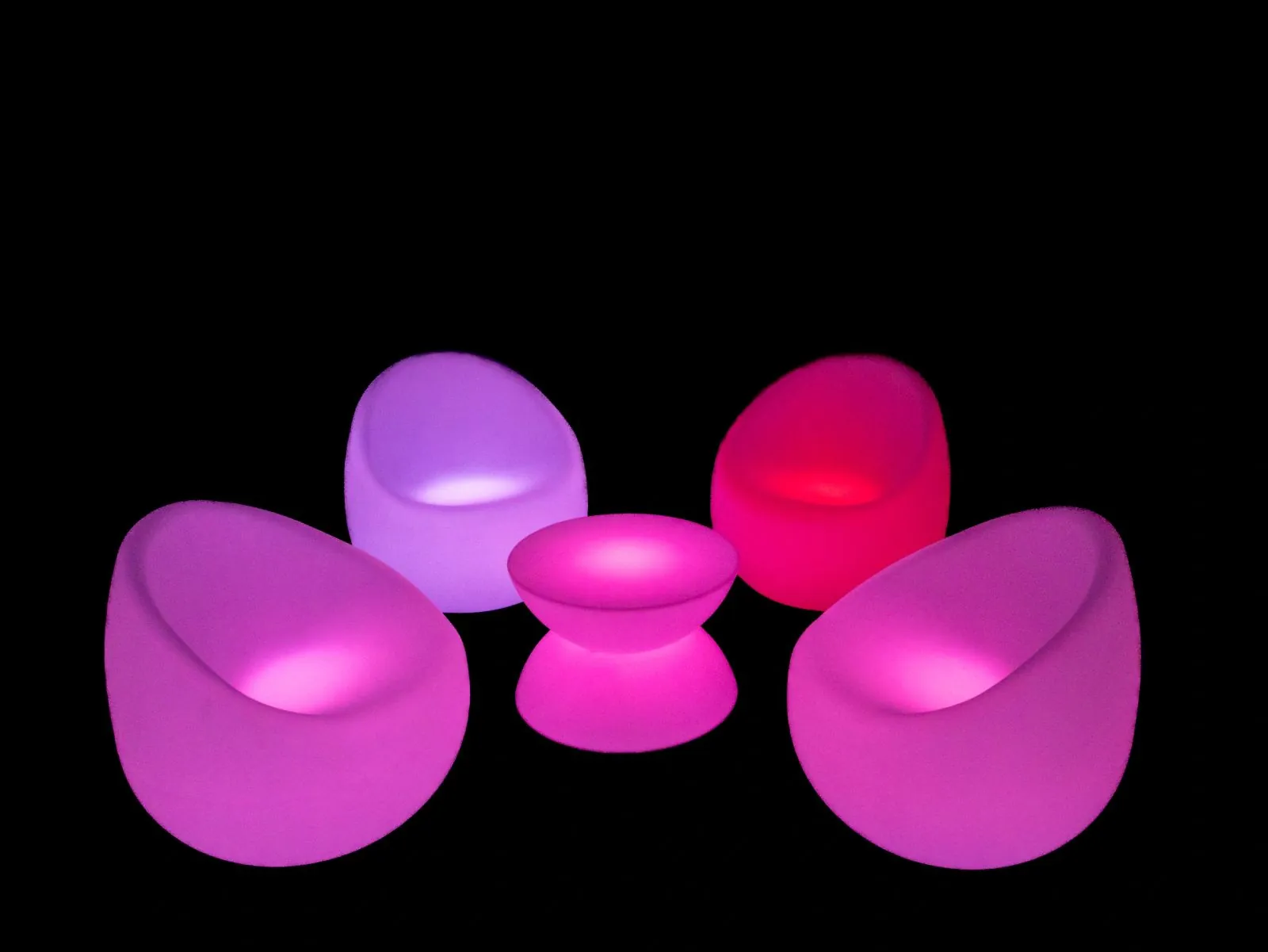 Pod Lounge — LED glow furniture setup by Glow Lounge Rentals